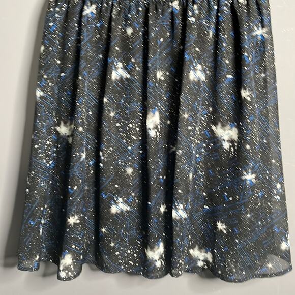 Star Wars Black and Blue Subtle Fit and Flare High Neck Dress Size Small - Picture 3 of 10